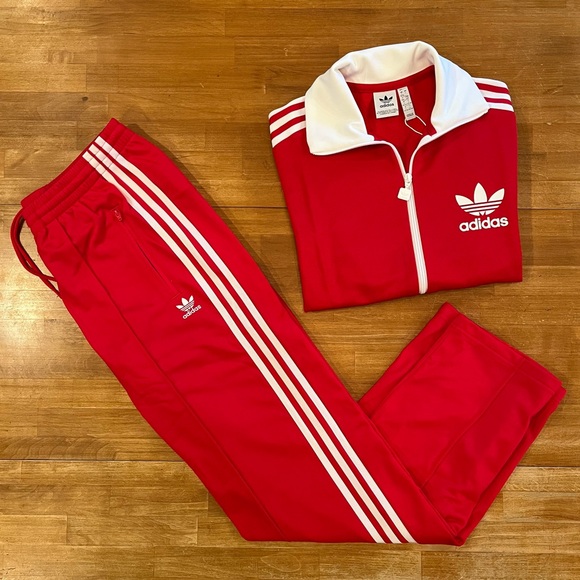 adidas Pants - adidas Red Track Pants & Jacket Set